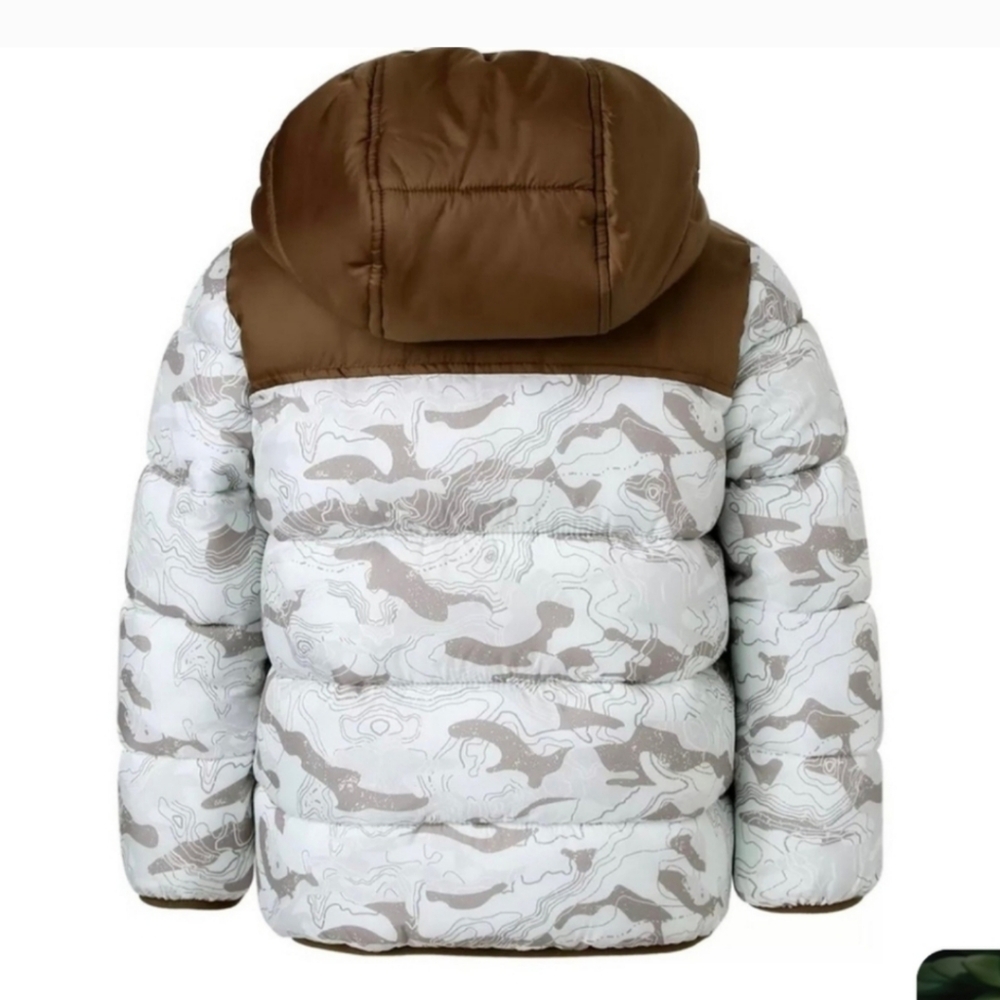 SNOZU Puffer Hooded Jacket Quilted Pockets, Nwt 4t - Picture 2 of 2